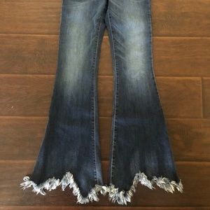 Flying Monkey Frayed Flare Jeans